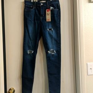 Levi's 720 Distressed High Rise Jeans